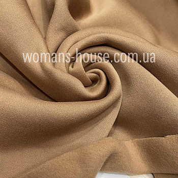 Тканина тринитка на флісі Темно-бежевий