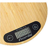 Ваги електронні кухонні Kamille 20 х 20 х 2,3 см KM-7109, фото 2