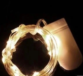 🔥 Гірлянда Роса 30 LED теплий Білий, 300 см, На мікро батарейках, з режимами (1965-07)