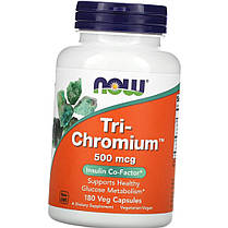 Хром NOW Tri-Chromium 500 mcg 180 капс, фото 4