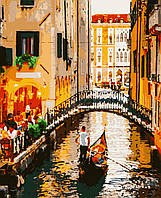 Картина по номерам на ПОДРАМНИКЕ рисование по номерам на холсте "Вечер в Венеции" 40*50см