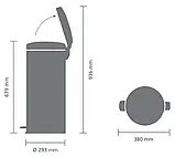 Бак для сміття з педаллю Brabantia 30 л 114380, фото 8