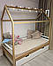 Ліжко дерев'яне Домик люкс, фото 6