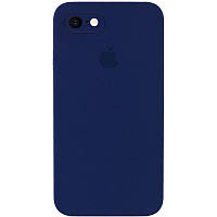 Чехол Silicone Full case camera SQUARE (квадратные) для IPhone 7 Dark Blue (28) темно синий