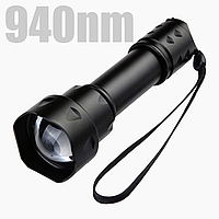 ІЧ-ліхтар для глушіння відеокамер вночі та повністю невидимої підсвітки об'єктів UltraFire 10 W 940 нм