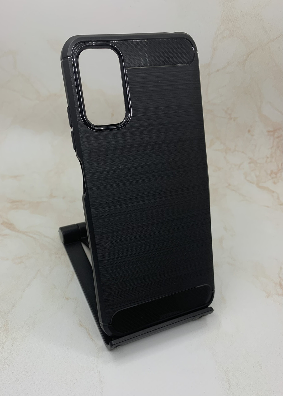 Чохол силіконовий Xiaomi Redmi Note 10 5G матовий чорний з рифленою структурою