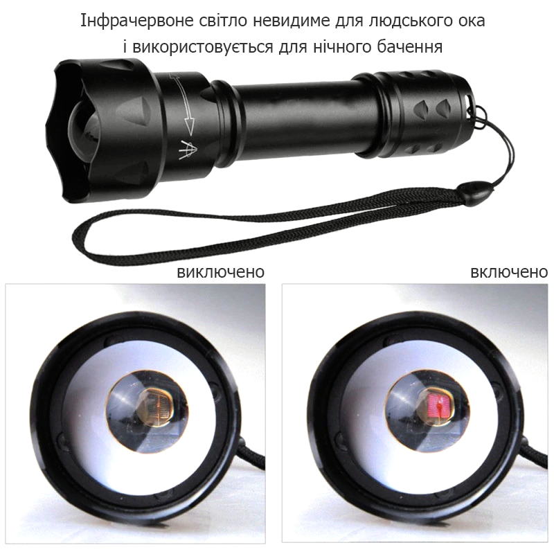 ИК фонарь для глушения видеокамер ночью и полностью невидимой подсветки объектов UltraFire 10W 940нм - фото 3 - id-p1357828819