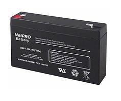 Акумуляторна батарея CS6-7, АКБ тип mini AGM, 6 Volt, Вольт, 7 АГ, Ампер Годин, AH, тяговий