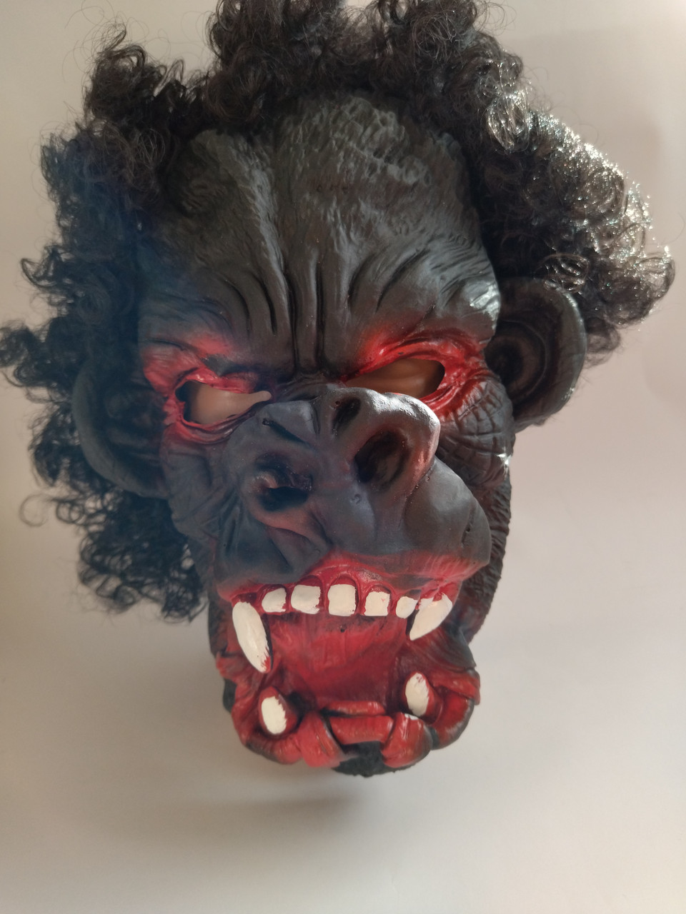 Латексна маска з волоссям Кінг Конг, фото 1