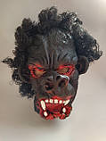Латексна маска з волоссям Кінг Конг, фото 3