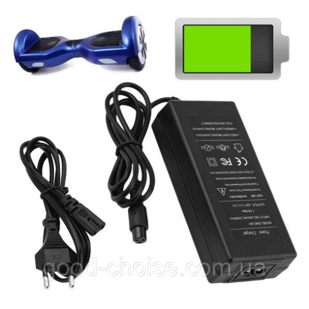 Адаптер для зарядки гіроборда та гіроскутера / Зарядний пристрій для гіроборда та гіроскутера, фото 1