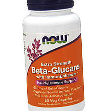 NOW Beta-Glucans extra strength with ImmunEnhancer 60 капс