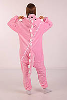 Костюм кигуруми Динозавр Дино Розовый, Пижамы кигуруми для детей и подростков (1024)