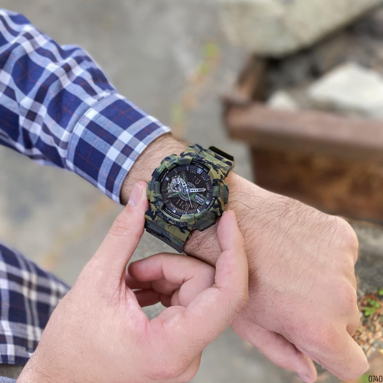 Армейские Противоударные Часы Водонепроницаемые Камуфляжные