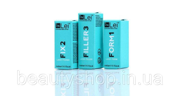 Склади InLei для ламінування вій IN LEI №1,2,3 в баночках по 4 ML Інлей, Inlei