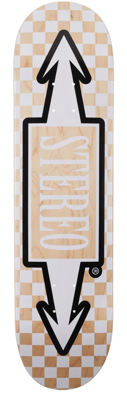 Дека для скейтборда STEREO Checker Arrow Wood 8.0, фото 1