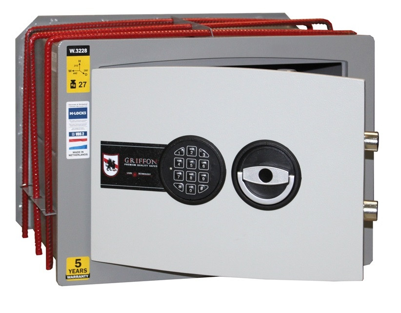Вбудований Сейф Griffon W. 3228.E LEFT SIDE 315(в)х440(ш)х280(гл) (сейф вбудований в стіну, тайник)