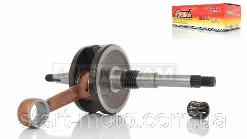 Honda Tact AF24 Коленвал + голчастий (тонкий вал 12 mm) фірма Ruima якісний, фото 1