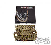 Приводная цепь для мотоцикла золотистая, 112 звеньев, 520X-R, MOTO CHAIN, AB7352012GX