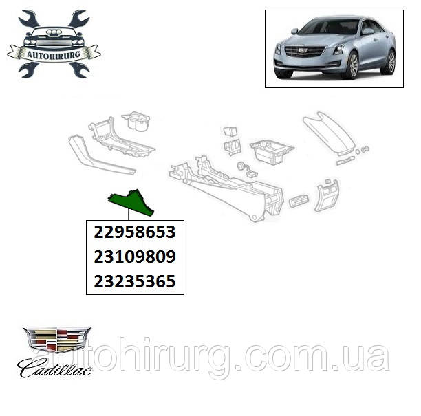 Накладка центральної консолі Cadillac ATS 23235365