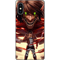 Силиконовый бампер чехол для Iphone XS с аниме Attack on Titan