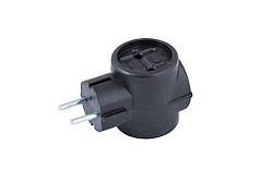 Трійник електричний ЛЕМІРА 250 В 10 А чорний 94-0004