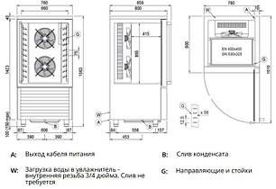 Шафа шокової заморозки Coldline Vision F W10F, фото 3