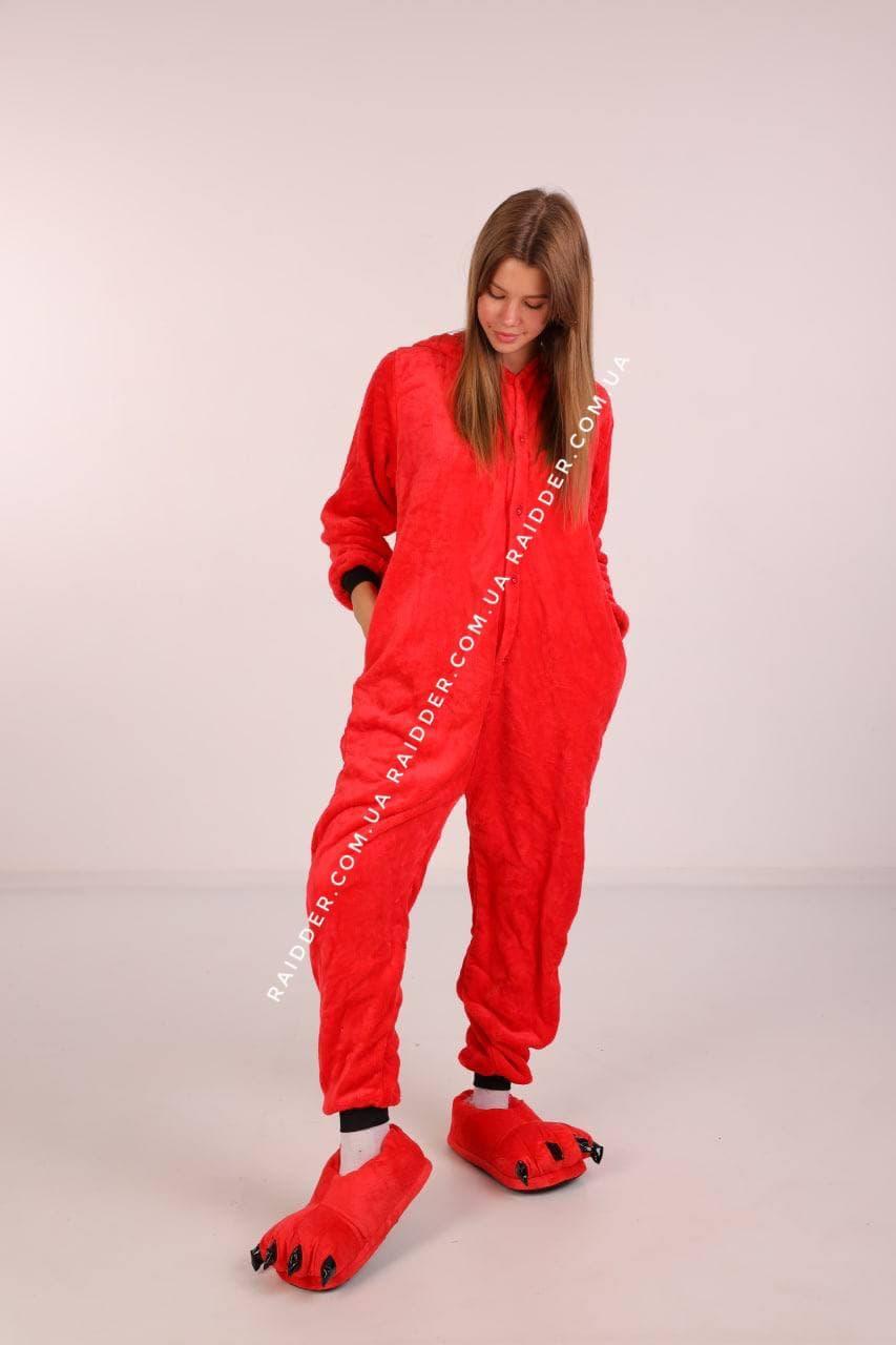 Кигуруми пижама Красный Бык для взрослых и детей (1071) - фото 1 - id-p1496440372