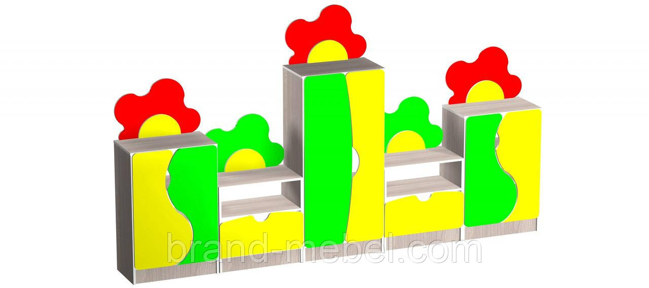 Стінка для ігрової кімнати Квіткова поляна, фото 1