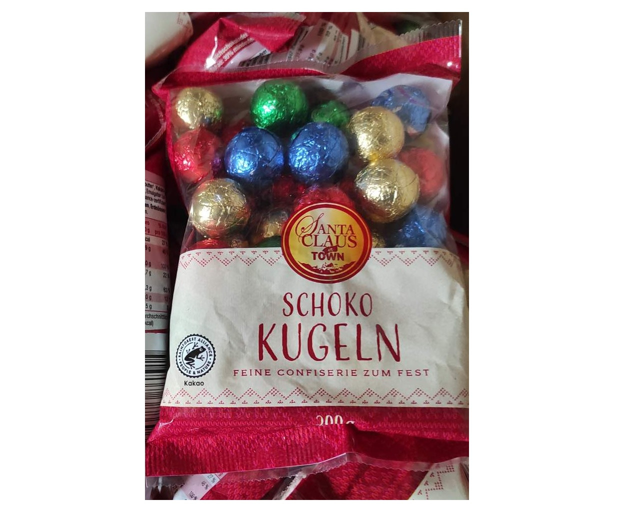 Шоколадні Кульки Schoko Kugeln Santa Claus in Town 200 г Німеччина