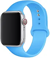 Силиконовый ремешок Sport Band для Apple Watch 42 44mm Blue (Голубой)