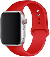 Силиконовый ремешок Sport Band для Apple Watch 42 44mm Red (Красный)