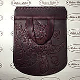 Клапан для рюкзака "Черепаха". Бордо, фото 3