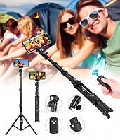 Селфи палиця, монопод, штатив Yunteng vct-1388 для камери і телефону з пультом дистанційного управління