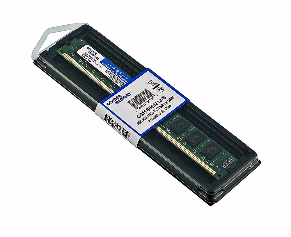 Оперативна пам'ять DDR3 8Gb 1866 PC3-14900 Golden Memory - GM1866N13/8 сумісна з INTEL і AMD