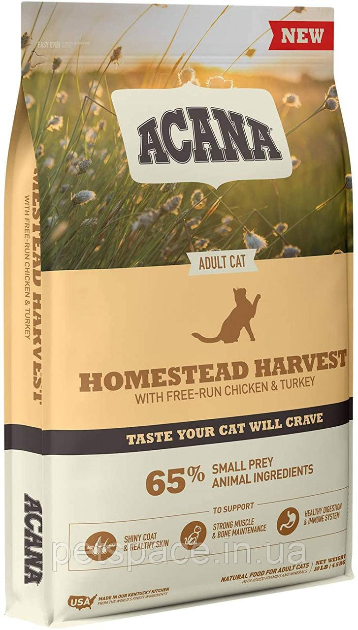 Корм Acana Homestead Harvest Adult Cat (Акана для котів з куркою, індичкою та рибою) 340г