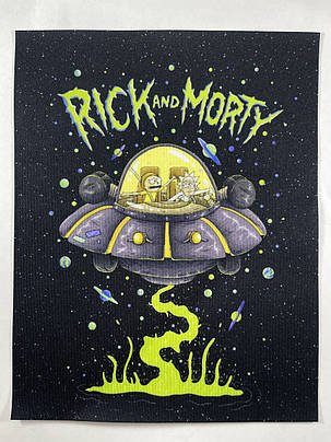 Нашивка Рік і Морті/Rick and Morty 180х230 мм, фото 1