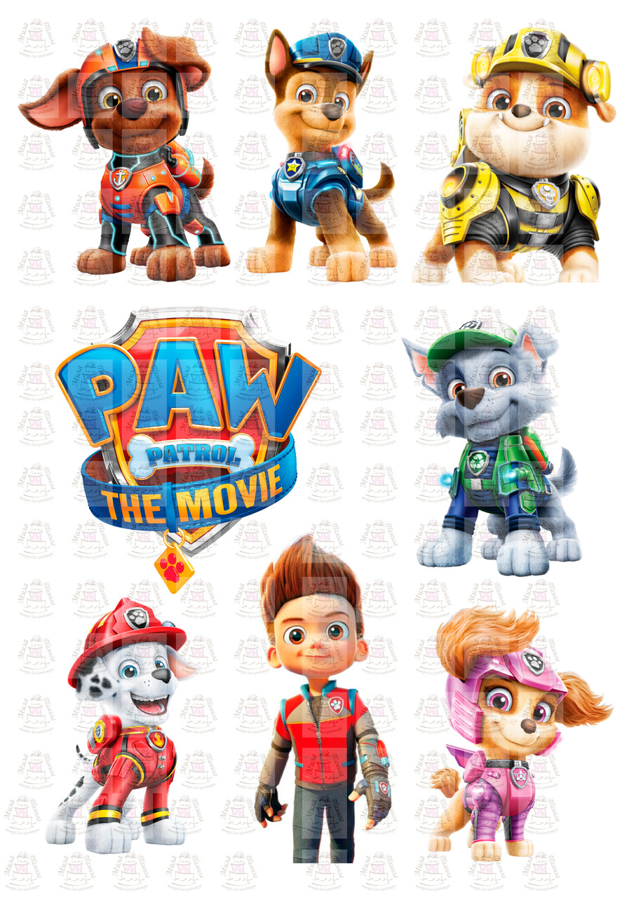 Вафельна картинка на торт Щенячий Патруль 18