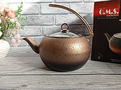 Чайник 3 л з антипригарн.покриттям, ручка серп, індукція, OMS Collection (Туреччина), арт.8211-XL капучино