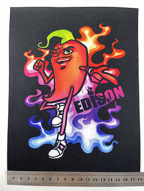 Нашивка Перчик Едісон/Pepper Edison 180х230 мм, фото 3