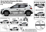 Молдинги на двері для Renault Dacia Sandero Stepway III 2021+, фото 7