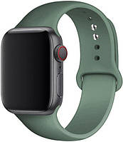 Силиконовый ремешок Sport Band для Apple Watch 42 44mm Pine Green (Сосновый зеленый)