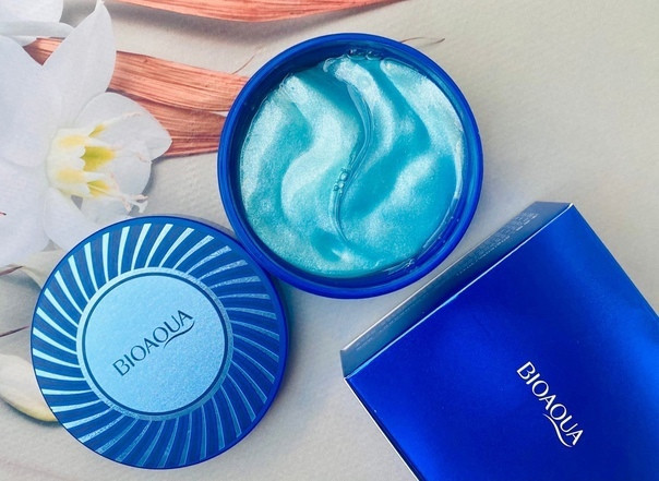 Патчі для очей Bioaqua Blue Copper Peptide Essence з пептидами дріжджів