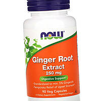 Экстракт имбиря NOW Foods Ginger Root Extract 90 капсул
