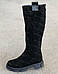 Жіночі зимові чоботи шкіряні високі чорні бежеві 36-41р,черевики жіночі зимові шкіряні чорні, фото 4