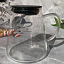 Чайник заварювальний скляний 950 мл Edenberg EB-19043 / Чайник - заварник для заварки чаю термоскло, фото 4