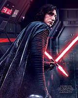 Постер плакат "Звёздные Войны: Последние Джедаи / Star Wars The Last Jedi (Kylo Ren Rage)" 40x50см (ps-001506)