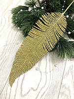 Лист папороті золотий (10 штук), фото 7