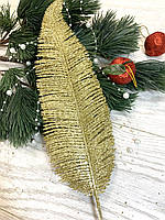 Лист папороті золотий (10 штук), фото 5