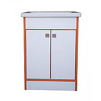 Тумба Mikola-M пластик 3.0 Orange з умивальником СОМО 50 см